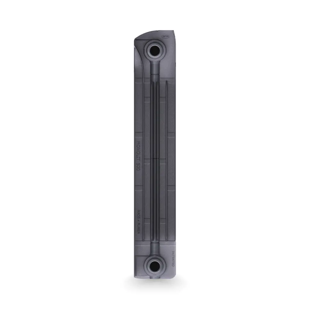 Фото 3 Радиатор секционный Rifar Monolit M50004RAL7012 500/100 4 секции боковое подключение биметалл серый Фото 3 Радиатор секционный Rifar Monolit M50004RAL7012 500/100 4 секции боковое подключение биметалл серый