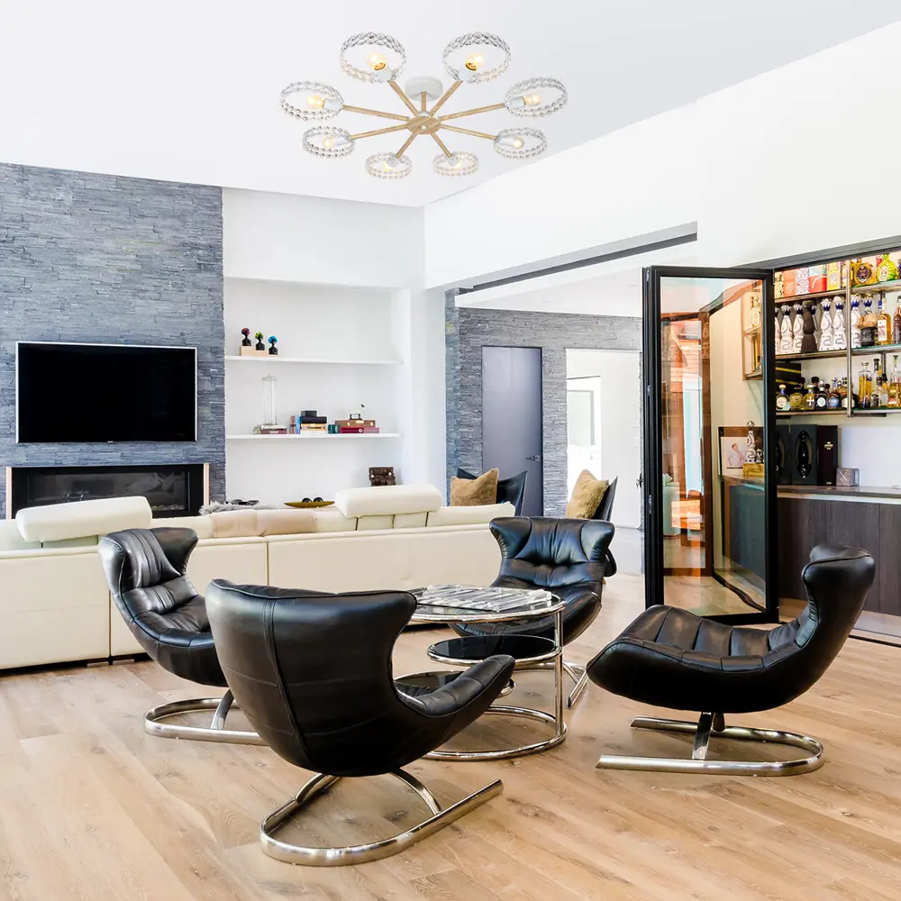 Фото 5 Люстра на штанге Escada Banjo 679/8p white 8 ламп 30 м² цвет белый Фото 5 Люстра на штанге Escada Banjo 679/8p white 8 ламп 30 м² цвет белый