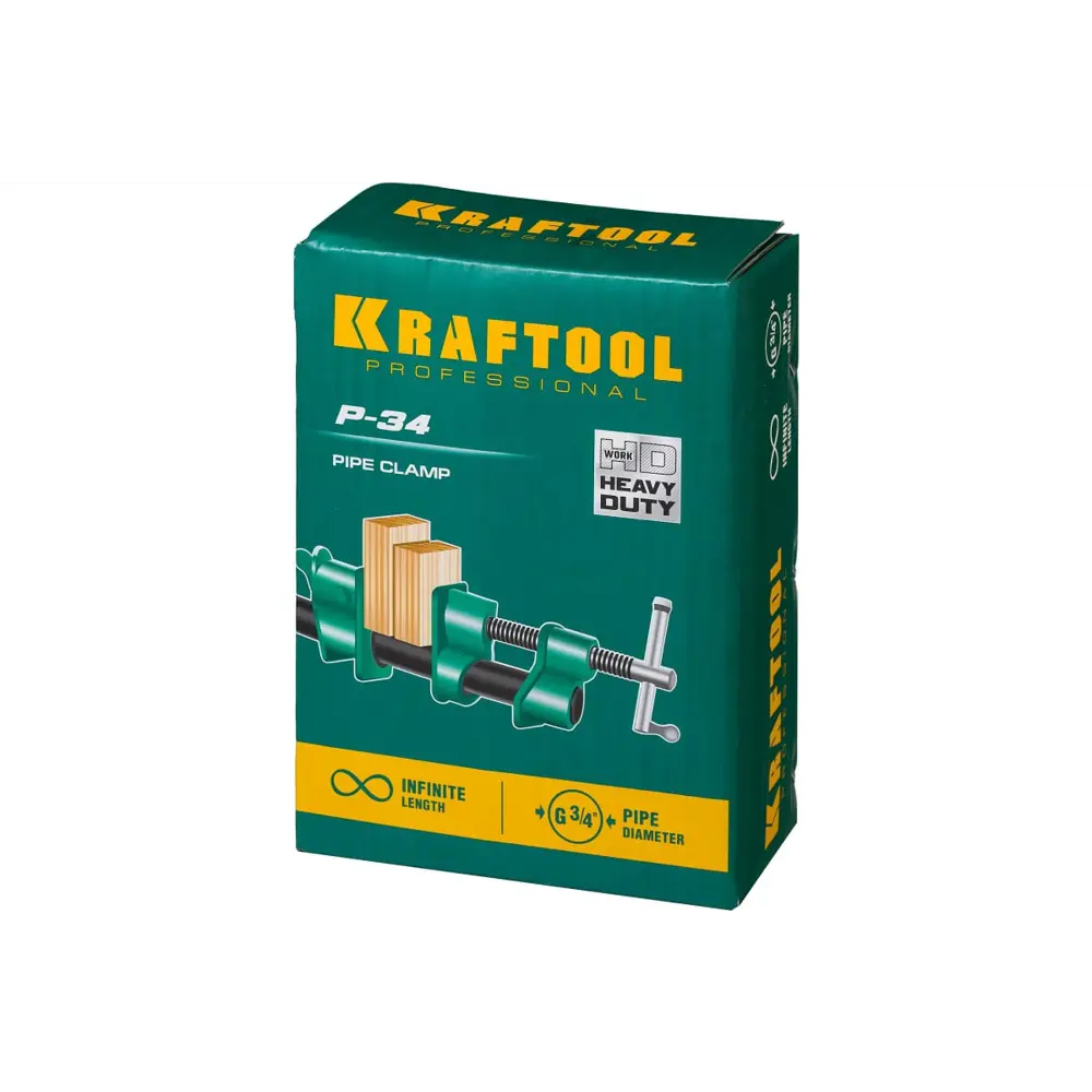 Фото 3 Струбцина Kraftool 32302-1 трубная 3/4 дюйма Фото 3 Струбцина Kraftool 32302-1 трубная 3/4 дюйма