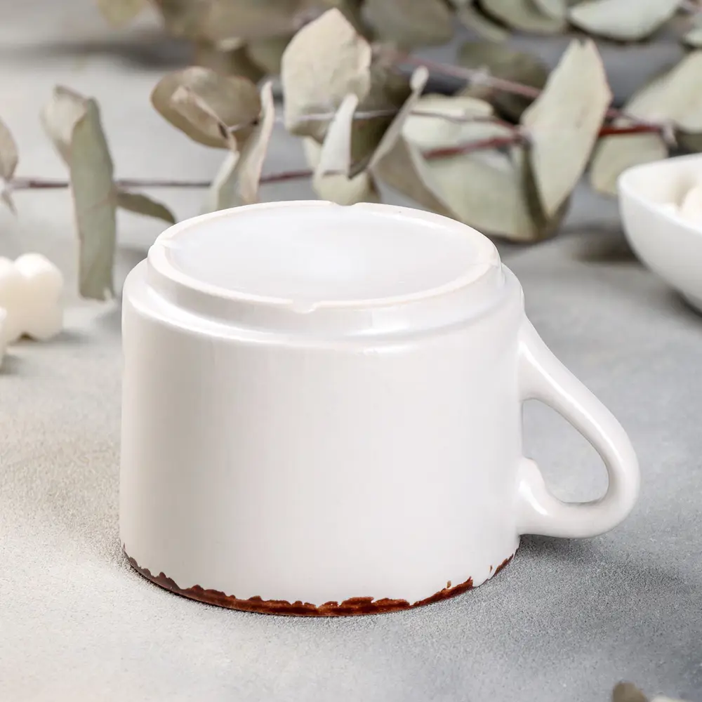 Фото 3 Чашка 350 мл Хорекс Antica perla фарфор цвет бежевый Фото 3 Чашка 350 мл Хорекс Antica perla фарфор цвет бежевый