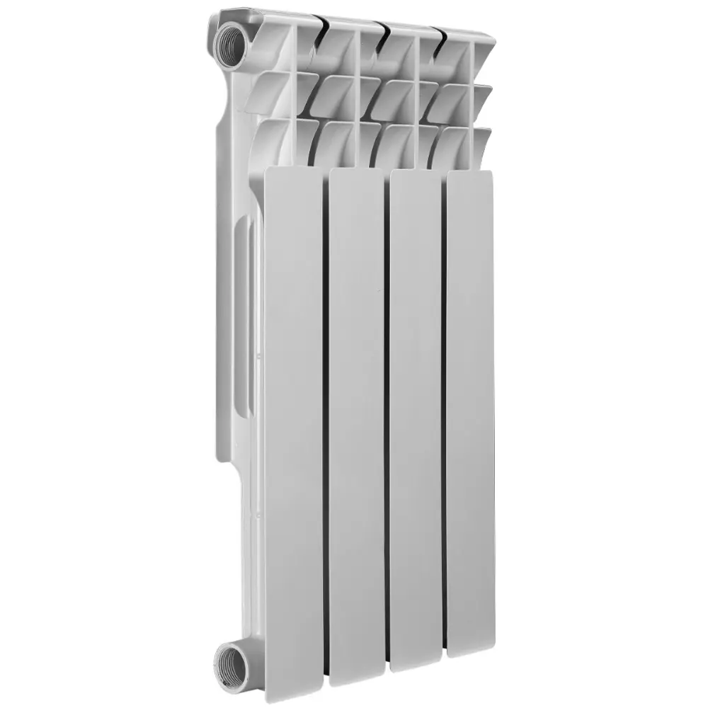 Фото Радиатор Azario Bimetal BM500/80 500 4 секций боковое подключение биметалл белый глянцевый Фото Радиатор Azario Bimetal BM500/80 500 4 секций боковое подключение биметалл белый глянцевый