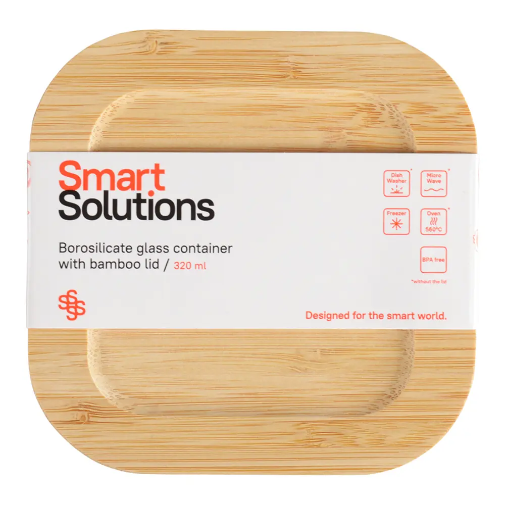 Фото 9 Контейнер для пищевых продуктов Smart solutions 0.32 л стекло цвет бежевый, прозрачный Фото 9 Контейнер для пищевых продуктов Smart solutions 0.32 л стекло цвет бежевый, прозрачный