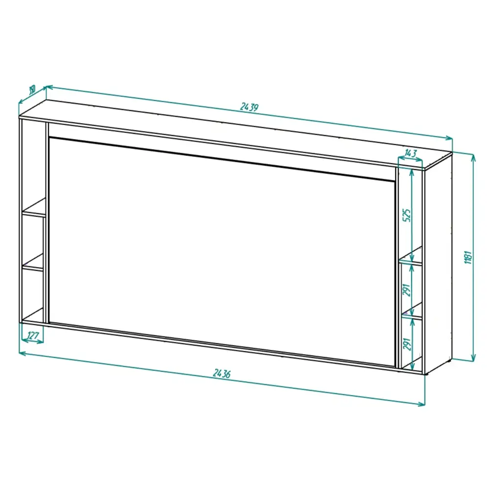 Фото 6 Шкаф-кровать Stylint Сколье элегант 90x200 см ЛДСП цвет светло-бежевый