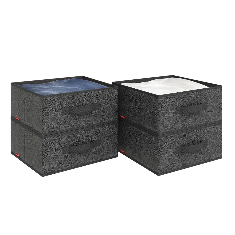 Фото 2 Короб Valiant MN-BOX-4F 31x31x15 см нетканый цвет темно-серый Фото 2 Короб Valiant MN-BOX-4F 31x31x15 см нетканый цвет темно-серый