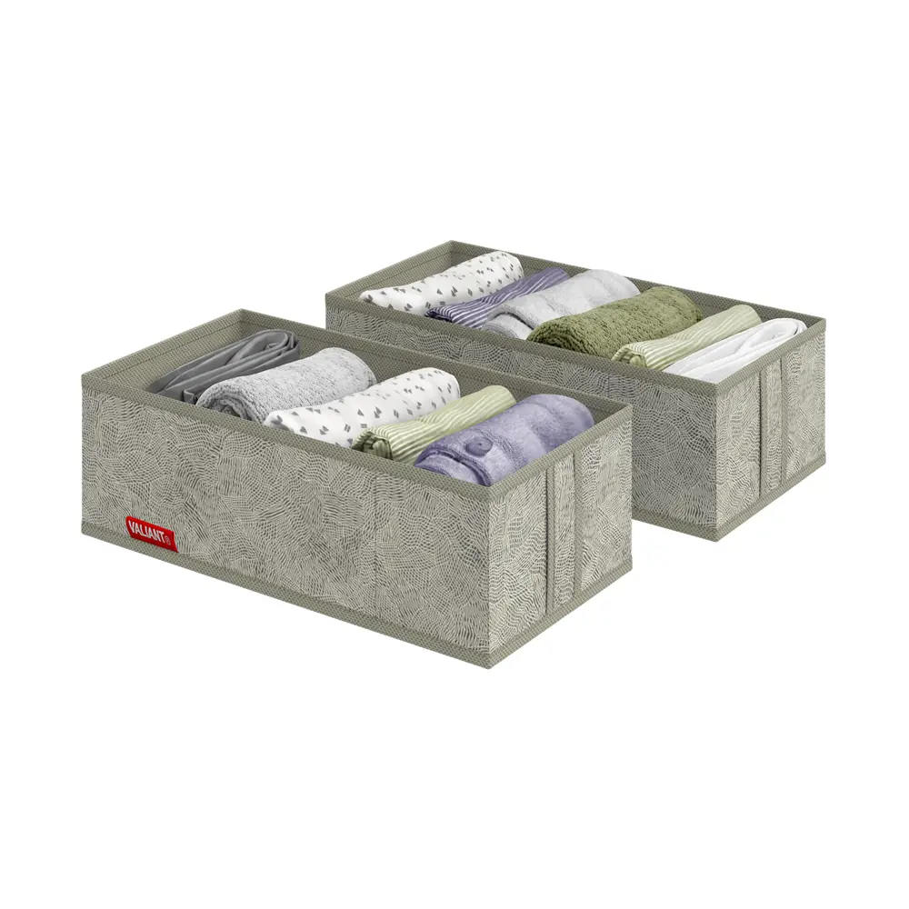 Фото 2 Короб Valiant MM-S2 16x10x32 см нетканый цвет серый Фото 2 Короб Valiant MM-S2 16x10x32 см нетканый цвет серый