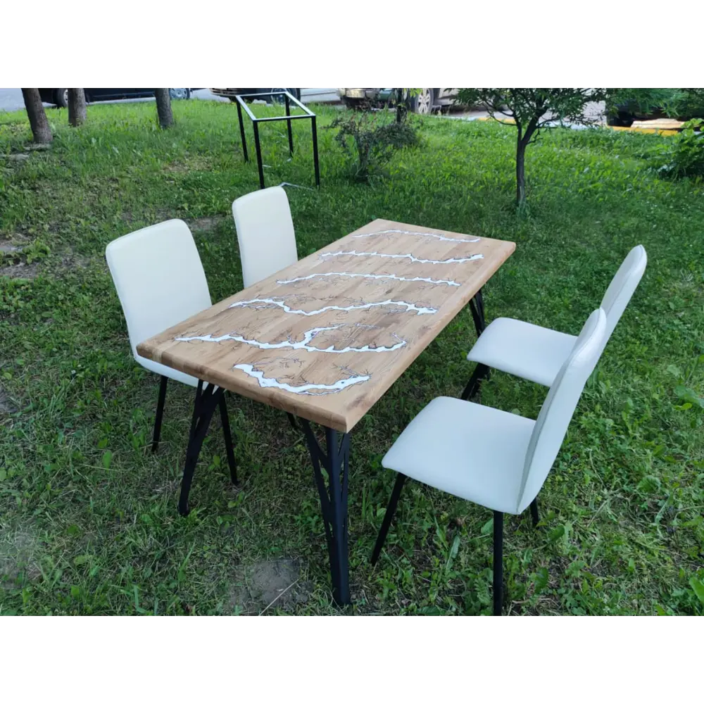 Фото Стол прямоугольный Artfan 150x70x74 см массив дуба цвет золотистый дуб Фото Стол прямоугольный Artfan 150x70x74 см массив дуба цвет золотистый дуб