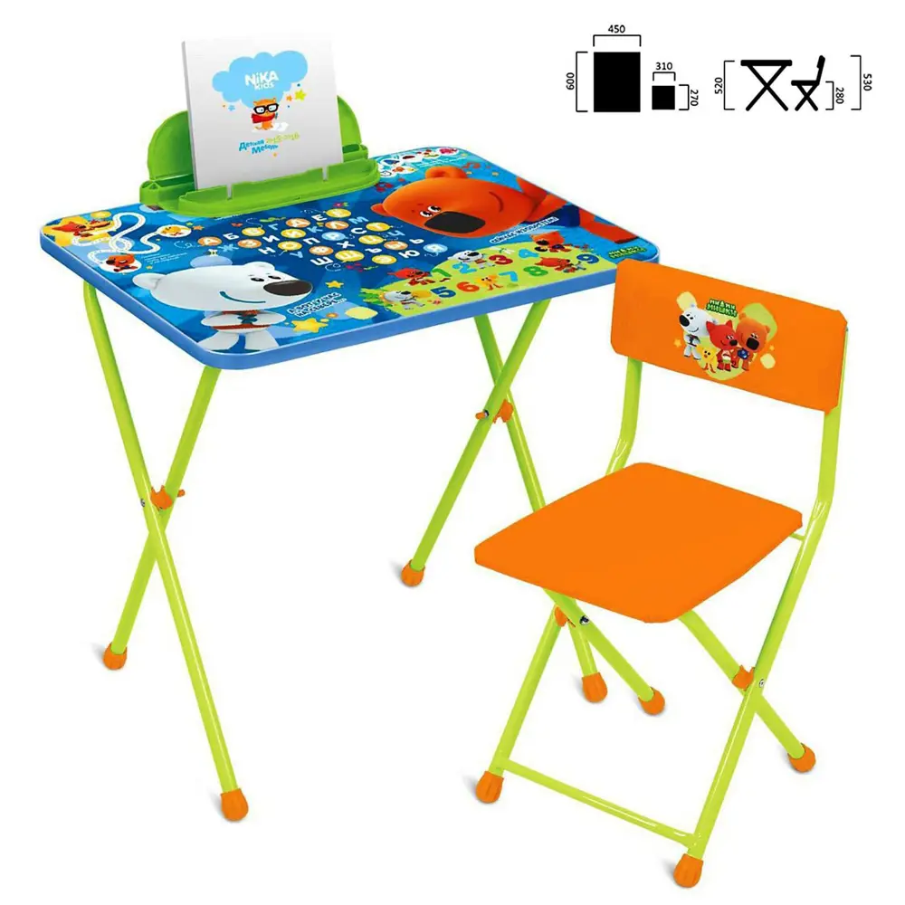 Фото Комплект детской мебели Nika Kids Ми-ми-мишки пластик цвет оранжевый Фото Комплект детской мебели Nika Kids Ми-ми-мишки пластик цвет оранжевый