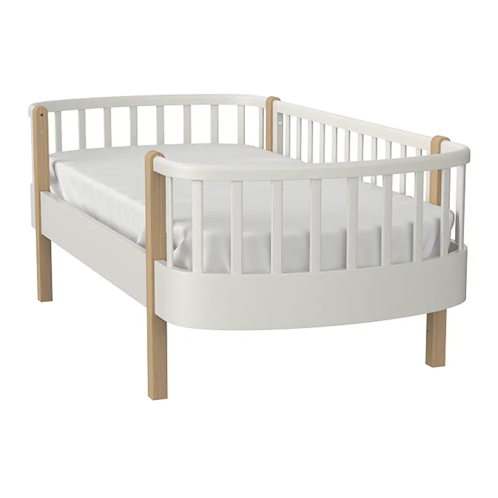 Фото 3 Кровать Ellipse Classic 85x185 см бук цвет молочный