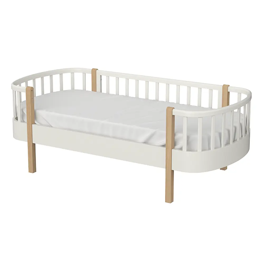 Фото 2 Кровать Ellipse Classic 85x185 см бук цвет молочный