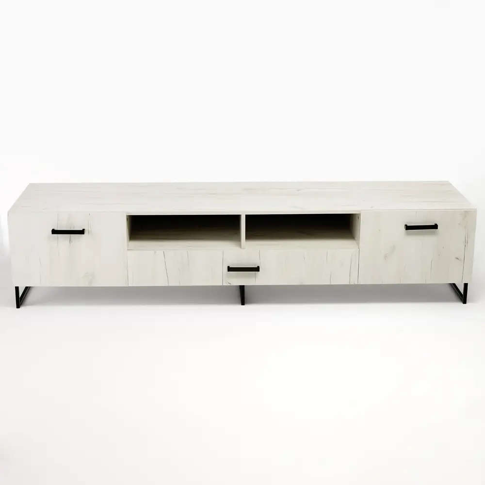 Фото 3 Тумба под телевизор Миф мебель 9854702 200x44.8x52 см ЛДСП цвет kraft/белый Фото 3 Тумба под телевизор Миф мебель 9854702 200x44.8x52 см ЛДСП цвет kraft/белый