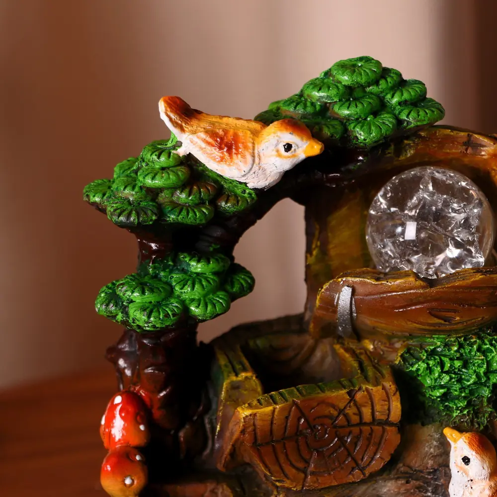 Фото 2 Фонтан настольный Simaland с подсветкой Птички на заборе 15x17x19 см Фото 2 Фонтан настольный Simaland с подсветкой Птички на заборе 15x17x19 см