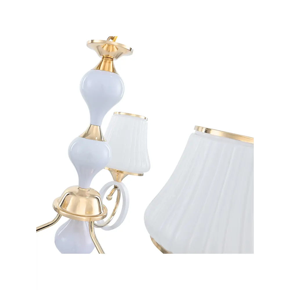 Фото 7 Люстра подвесная Arte perfetto luce 3330.8943.3.wh.gd 3 лампы 6 м² цвет белый, золото Фото 7 Люстра подвесная Arte perfetto luce 3330.8943.3.wh.gd 3 лампы 6 м² цвет белый, золото