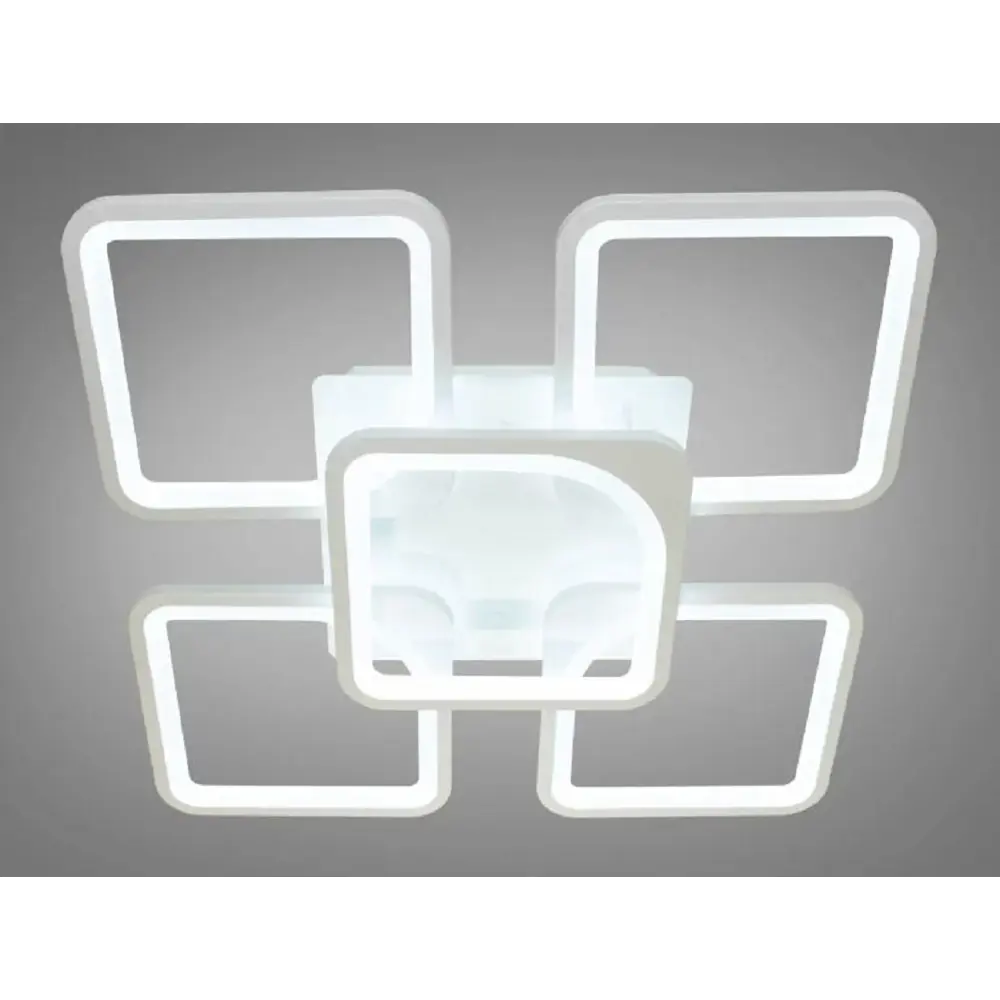 Фото 2 Люстра потолочная Safilight 6012-5-WH с пультом управления 25 м² регулируемый белый свет цвет белый Фото 2 Люстра потолочная Safilight 6012-5-WH с пультом управления 25 м² регулируемый белый свет цвет белый