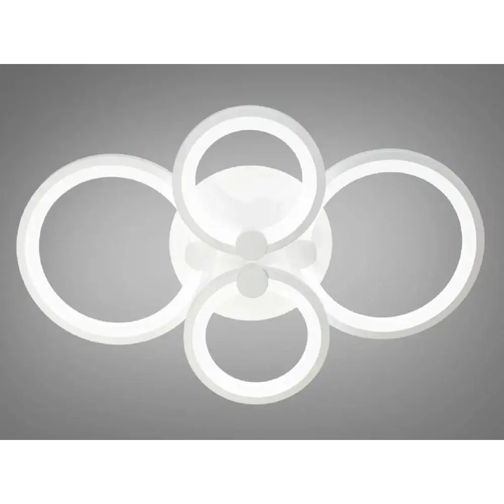 Фото 3 Люстра потолочная Safilight 6001-4 с пультом управления 20 м² регулируемый белый свет цвет белый Фото 3 Люстра потолочная Safilight 6001-4 с пультом управления 20 м² регулируемый белый свет цвет белый