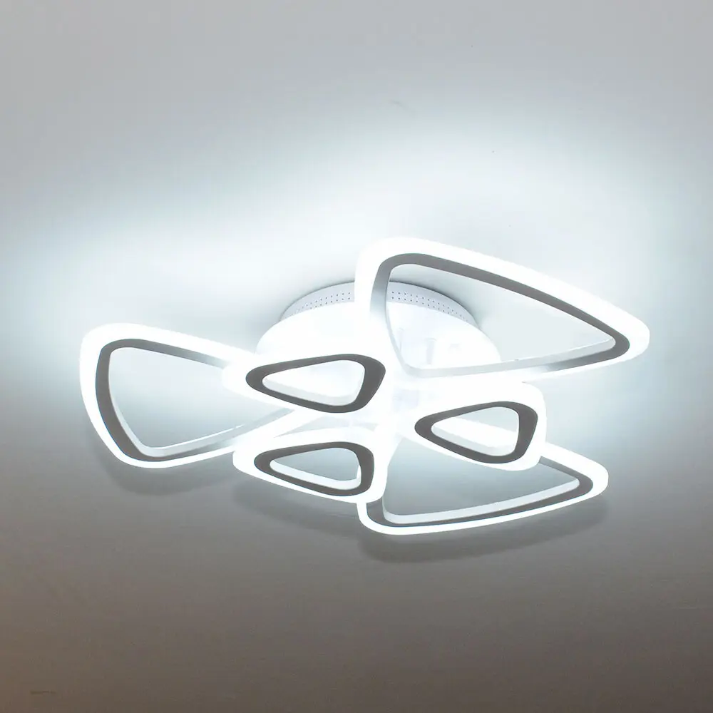 Фото 2 Люстра потолочная Safilight 6018-6 с пультом управления 30 м² регулируемый белый свет цвет белый Фото 2 Люстра потолочная Safilight 6018-6 с пультом управления 30 м² регулируемый белый свет цвет белый