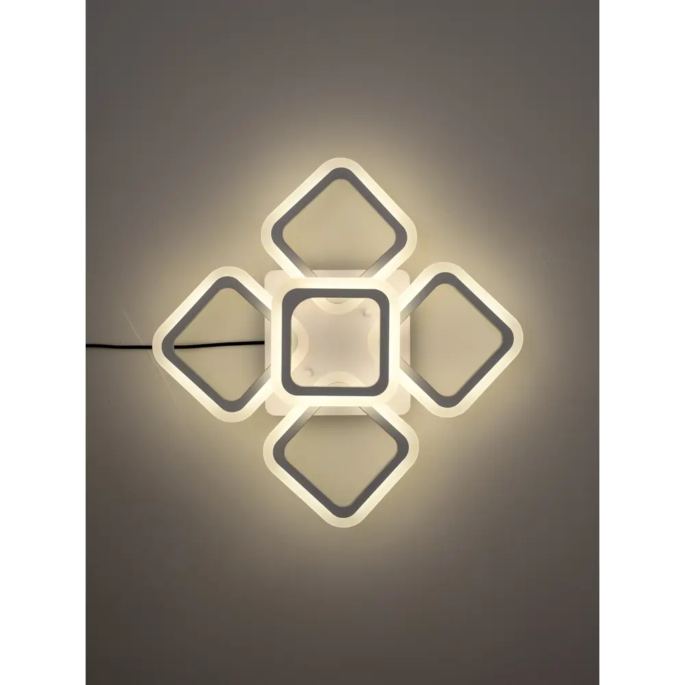 Фото Люстра потолочная Safilight 6014-5 с пультом управления 25 м² регулируемый белый свет цвет белый Фото Люстра потолочная Safilight 6014-5 с пультом управления 25 м² регулируемый белый свет цвет белый