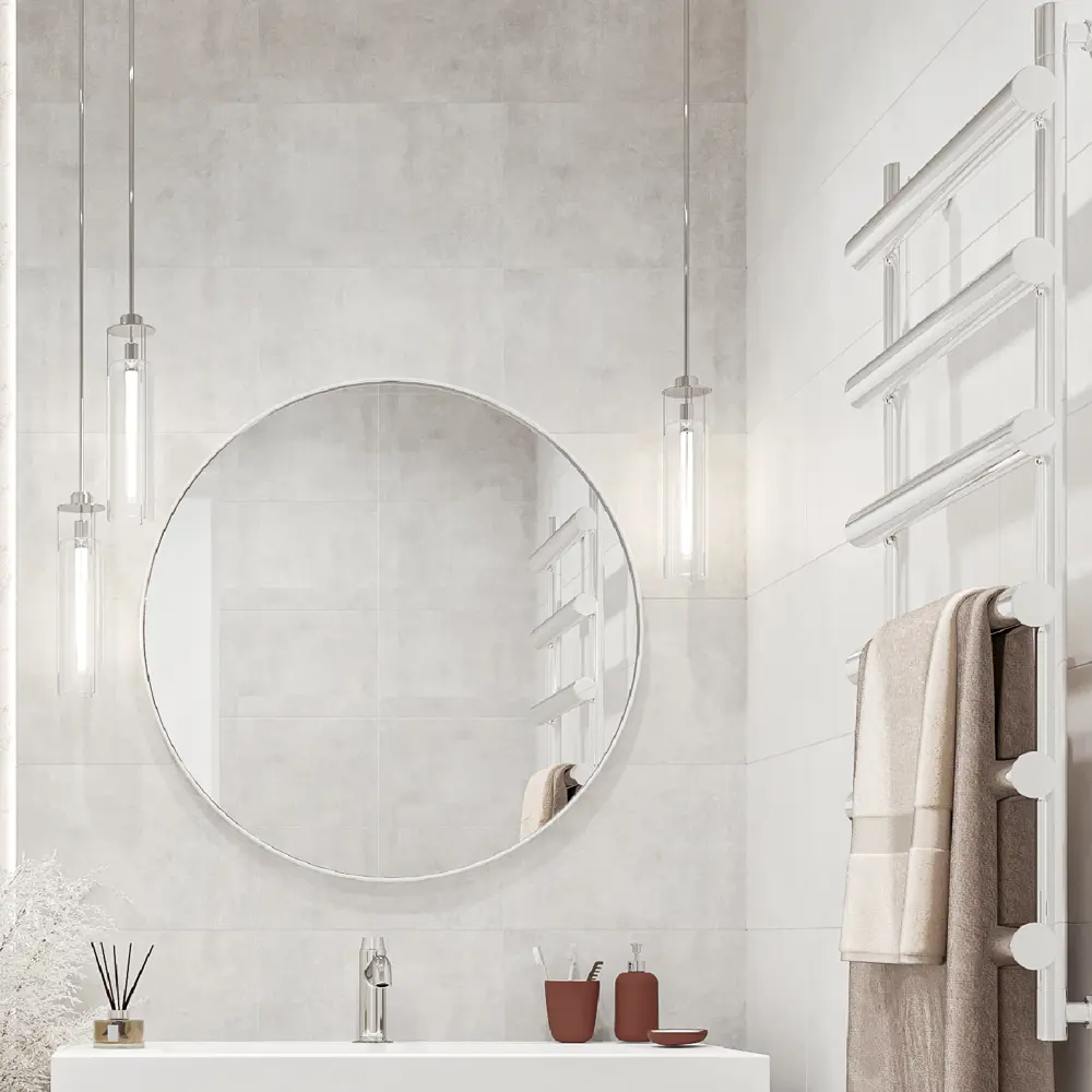 Фото Плитка настенная Culto Lumino 27x40 см 1.08 м² матовая цвет светло-серый Фото Плитка настенная Culto Lumino 27x40 см 1.08 м² матовая цвет светло-серый