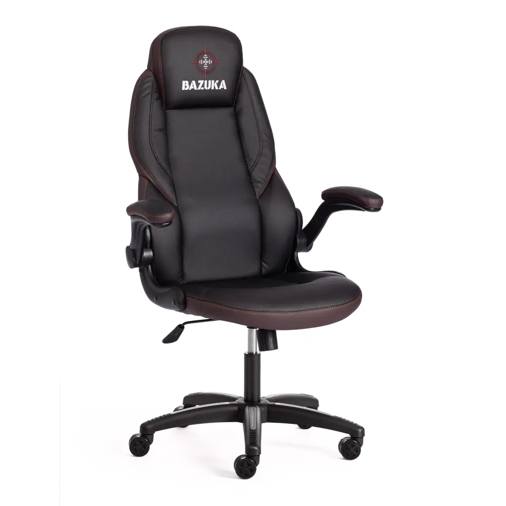 Фото Офисное кресло Tetchair Bazuka эко-кожа цвет черный/коричневый Фото Офисное кресло Tetchair Bazuka эко-кожа цвет черный/коричневый