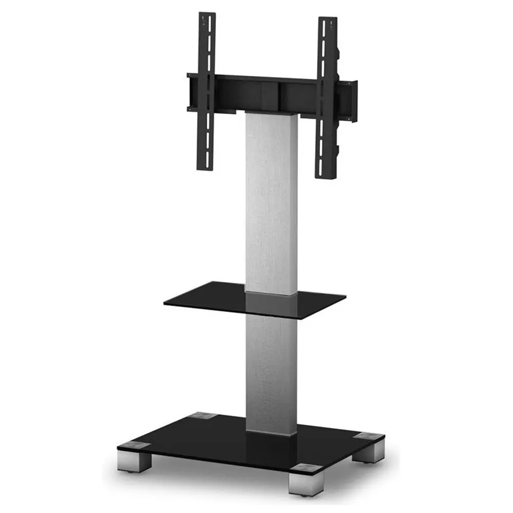 Фото Напольная стойка для ТВ Sonorous Plasma PL 2515 B-INX 65x139x50 см цвет черный блестящий/стальной Фото Напольная стойка для ТВ Sonorous Plasma PL 2515 B-INX 65x139x50 см цвет черный блестящий/стальной