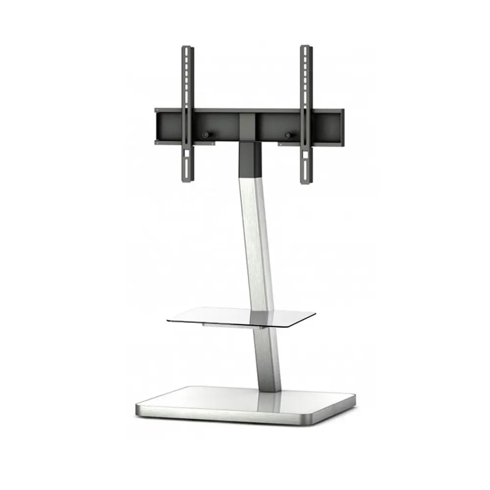 Фото Напольная стойка для ТВ Sonorous Plasma PL 2710 WHT-SLV 60x127x50 см цвет белый глянец/стальной Фото Напольная стойка для ТВ Sonorous Plasma PL 2710 WHT-SLV 60x127x50 см цвет белый глянец/стальной