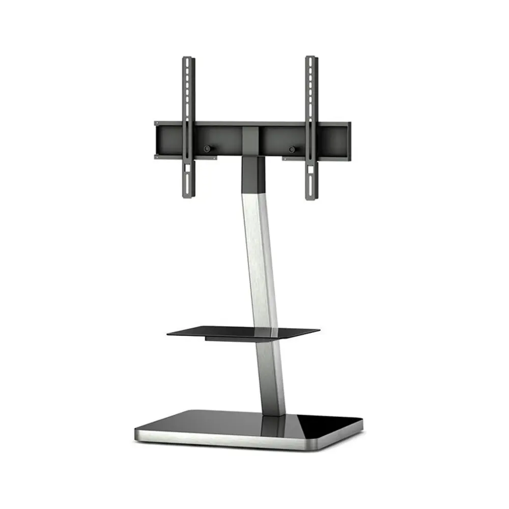 Фото Напольная стойка для ТВ Sonorous Plasma PL 2710 BLK-SLV 60x127x50 см цвет черный блестящий/стальной Фото Напольная стойка для ТВ Sonorous Plasma PL 2710 BLK-SLV 60x127x50 см цвет черный блестящий/стальной