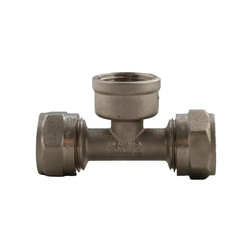 Фото 3 Тройник комбинированный Aqualink 16x1/2"x16 мм ВР латунь k15363 Фото 3 Тройник комбинированный Aqualink 16x1/2"x16 мм ВР латунь k15363