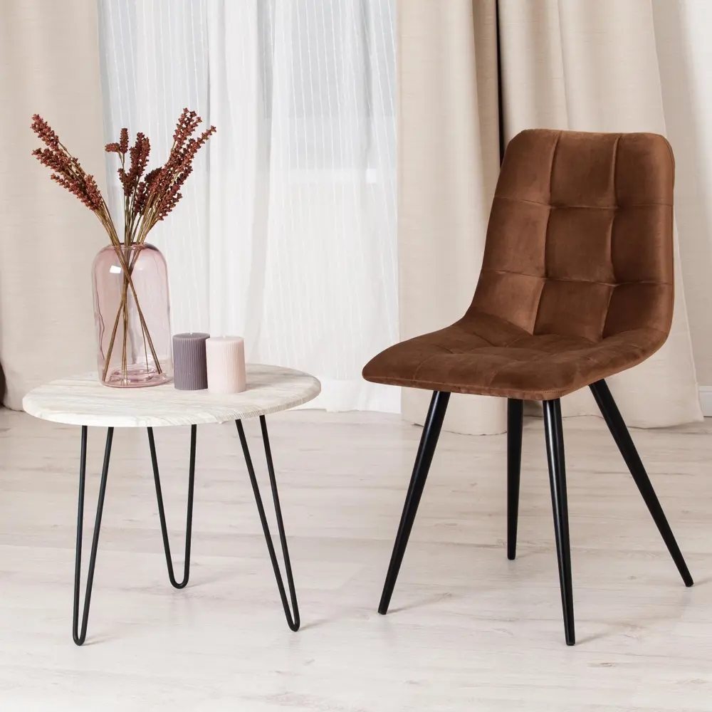 Фото 2 Кухонный стул Tetchair CHILLY (mod. 7095-1) 88x53x45 см ткань цвет черный 17241 Фото 2 Кухонный стул Tetchair CHILLY (mod. 7095-1) 88x53x45 см ткань цвет черный 17241