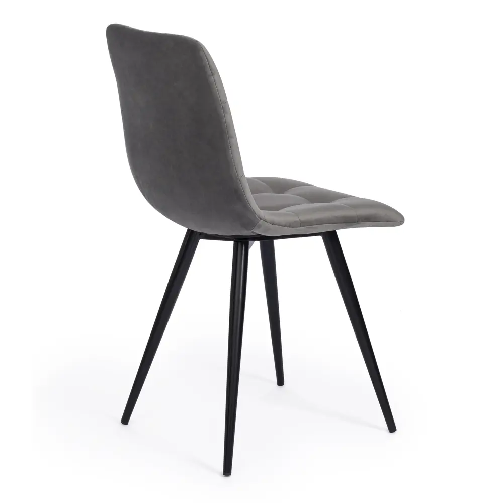 Фото 6 Комплект стульев 4 шт Tetchair Chilly 88x53x45 см вельвет цвет серый/черный Фото 6 Комплект стульев 4 шт Tetchair Chilly 88x53x45 см вельвет цвет серый/черный