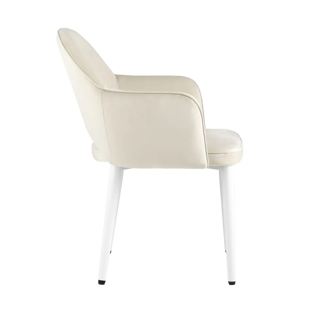 Фото 4 Кухонный стул Stool Group Венера new 82x64x49 см велюр цвет светлый кремовый Фото 4 Кухонный стул Stool Group Венера new 82x64x49 см велюр цвет светлый кремовый