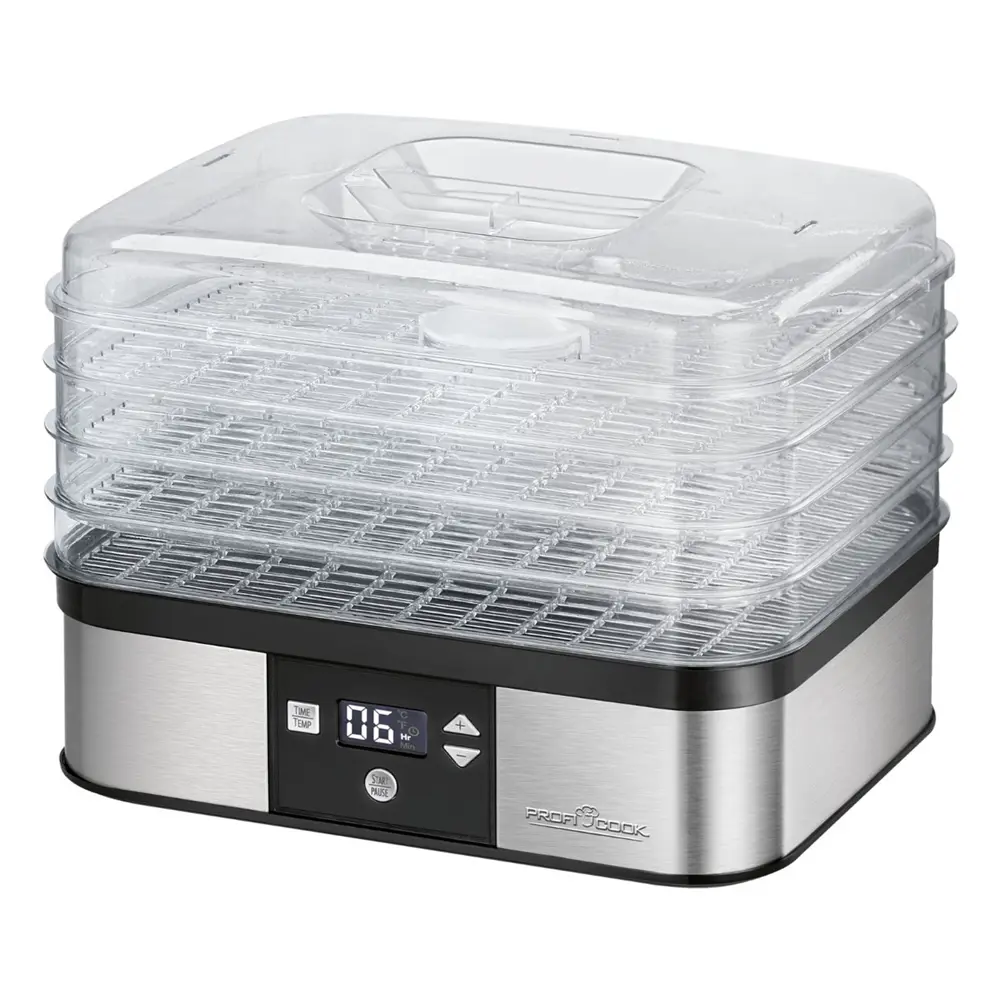 Фото Сушилка для овощей и фруктов Profi Cook PC-DR 1116 350 Вт 4 яруса цвет нержавеющая сталь Фото Сушилка для овощей и фруктов Profi Cook PC-DR 1116 350 Вт 4 яруса цвет нержавеющая сталь
