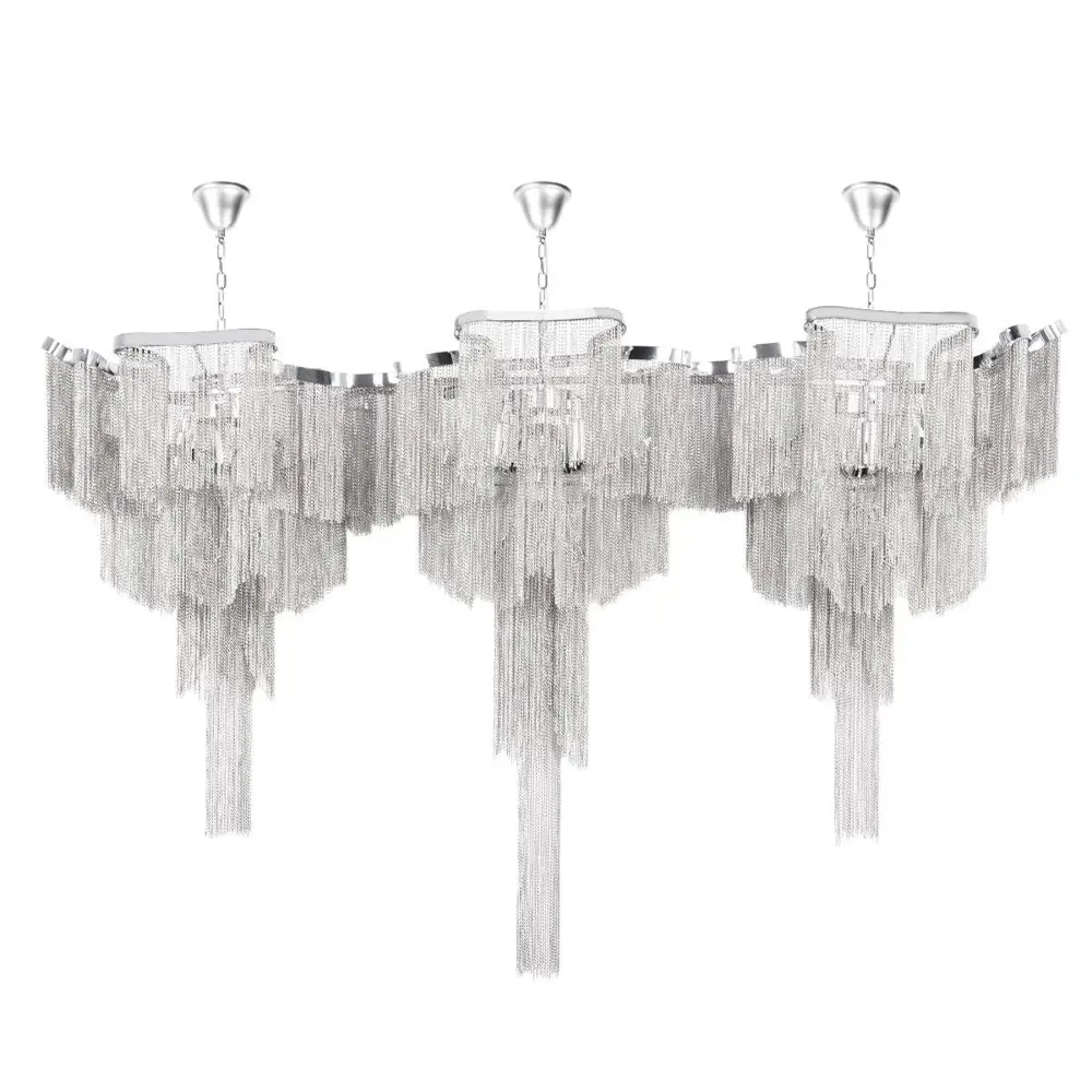 Фото Люстра подвесная Loft it 10208_1400r smoke 12 ламп 40 м² цвет серебряный Фото Люстра подвесная Loft it 10208_1400r smoke 12 ламп 40 м² цвет серебряный