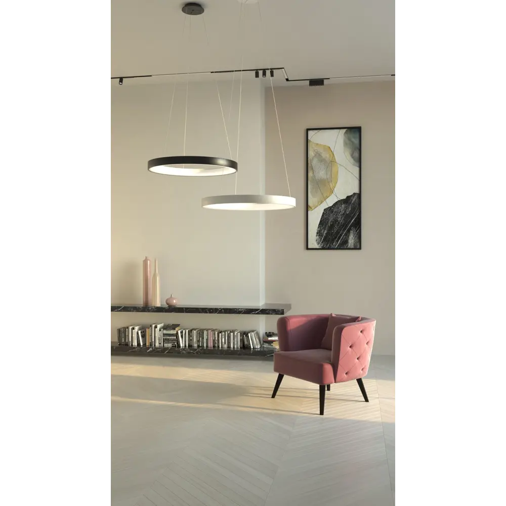 Фото 3 Светильник подвесной светодиодный Milosh tendence Milosh tendence 0684cl-50wt 17 м² теплый белый (желтый) свет цвет белый Фото 3 Светильник подвесной светодиодный Milosh tendence Milosh tendence 0684cl-50wt 17 м² теплый белый (желтый) свет цвет белый