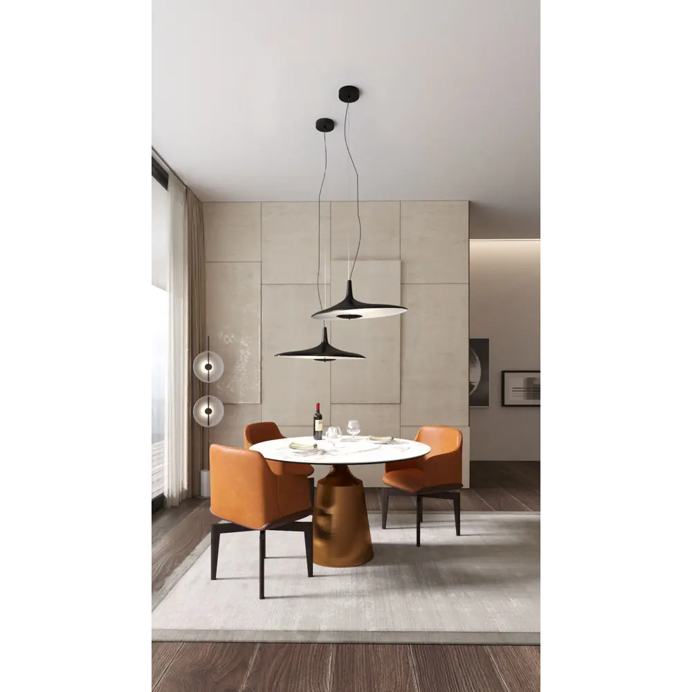 Фото 6 Светильник подвесной светодиодный Milosh tendence Milosh tendence 0827pl-60bk 4 м² теплый белый (желтый) свет цвет черный Фото 6 Светильник подвесной светодиодный Milosh tendence Milosh tendence 0827pl-60bk 4 м² теплый белый (желтый) свет цвет черный