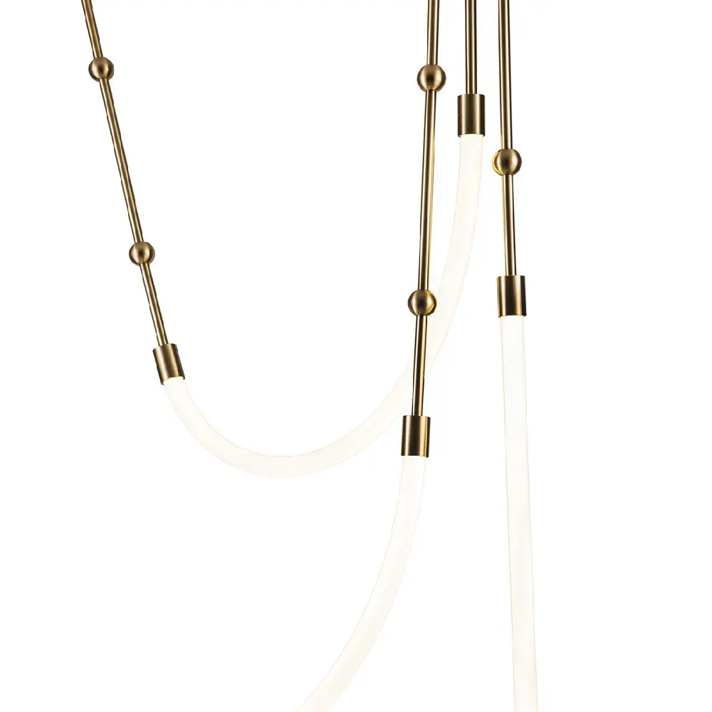 Фото 5 Люстра подвесная светодиодная Indigo Corda 14010/3p brass v000064l 7 м² регулируемый белый свет цвет оранжевый/медный Фото 5 Люстра подвесная светодиодная Indigo Corda 14010/3p brass v000064l 7 м² регулируемый белый свет цвет оранжевый/медный