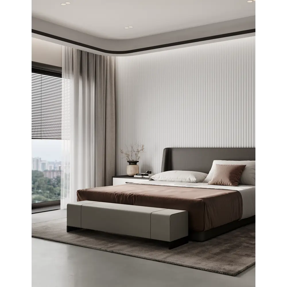 Фото 4 Панель 3D Bello Deco СП 04/2 белый 2000х200мм 0.4м² Фото 4 Панель 3D Bello Deco СП 04/2 белый 2000х200мм 0.4м²