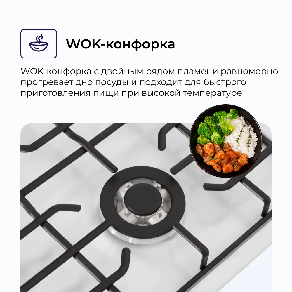 Фото 5 Газовая варочная панель Delvento V45V35W001 44 см 3 конфорки цвет белая эмаль Фото 5 Газовая варочная панель Delvento V45V35W001 44 см 3 конфорки цвет белая эмаль