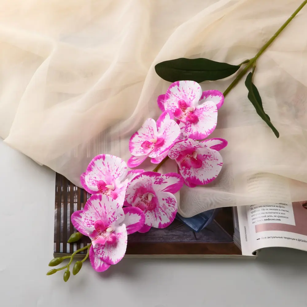Фото Цветы искусственные Poetry in flowers "Орхидея фаленопсис" премиум 2 Фото Цветы искусственные Poetry in flowers "Орхидея фаленопсис" премиум 2