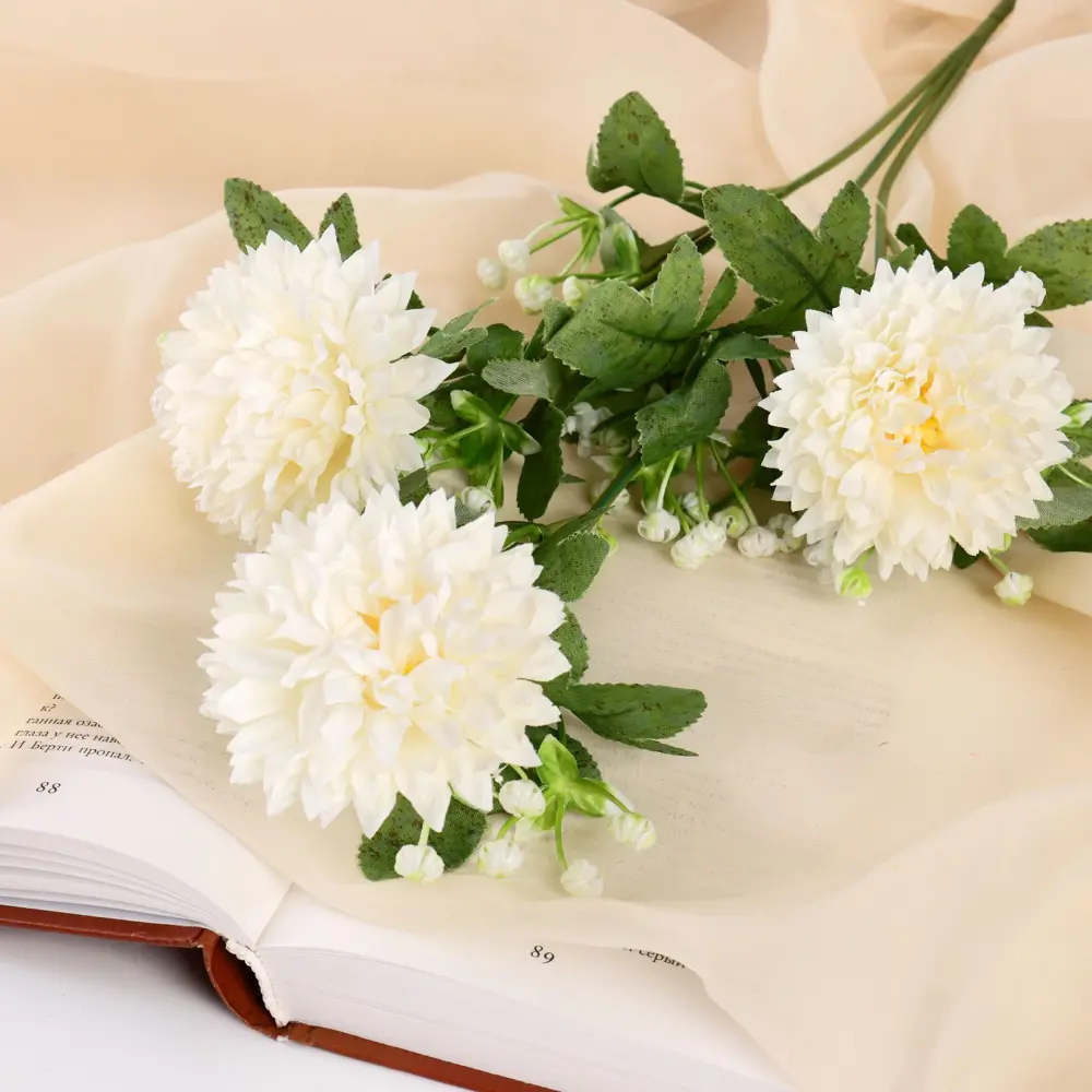 Фото Цветы искусственные Poetry in flowers "Клевер гибридный" 1