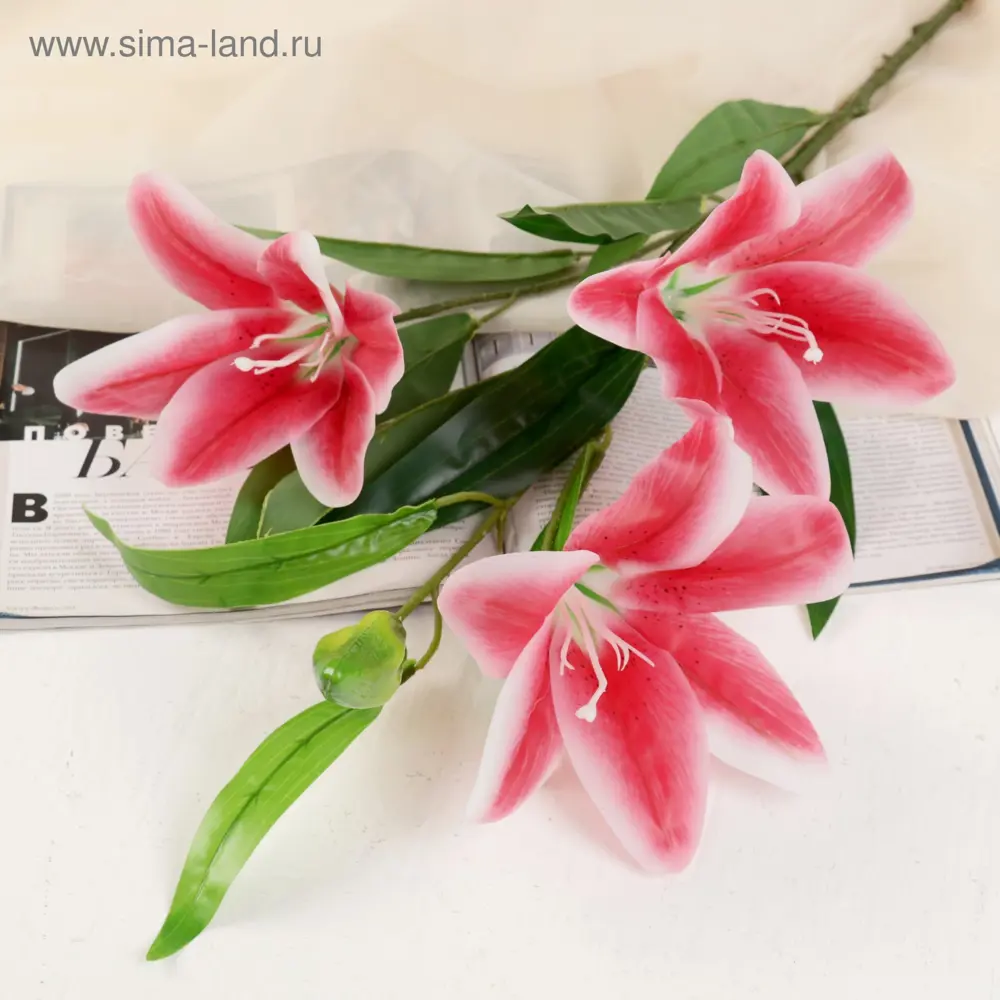 Фото Цветы искусственные Poetry in flowers Три лилии Фото Цветы искусственные Poetry in flowers Три лилии