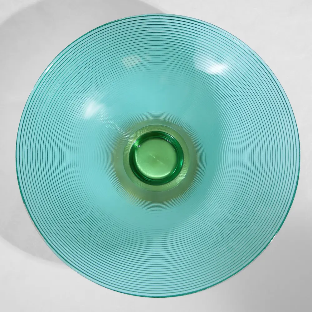 Фото 3 Блюдо сервировочное Доляна Фьюжн 36x16x37 см стекло цвет бирюзовый Фото 3 Блюдо сервировочное Доляна Фьюжн 36x16x37 см стекло цвет бирюзовый