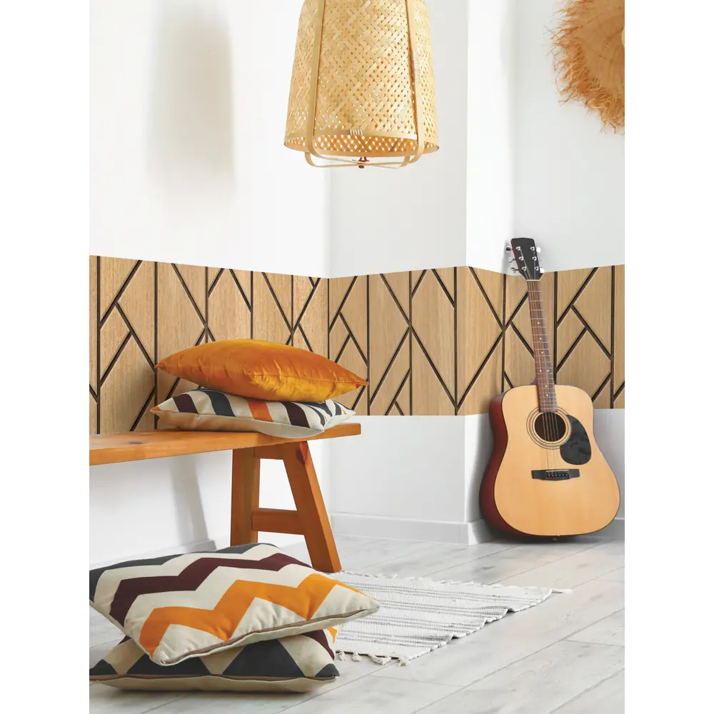 Фото 5 Декоративная самоклеящаяся пленка Dekorio 221002037 47x280 см цвет бежевый/коричневый