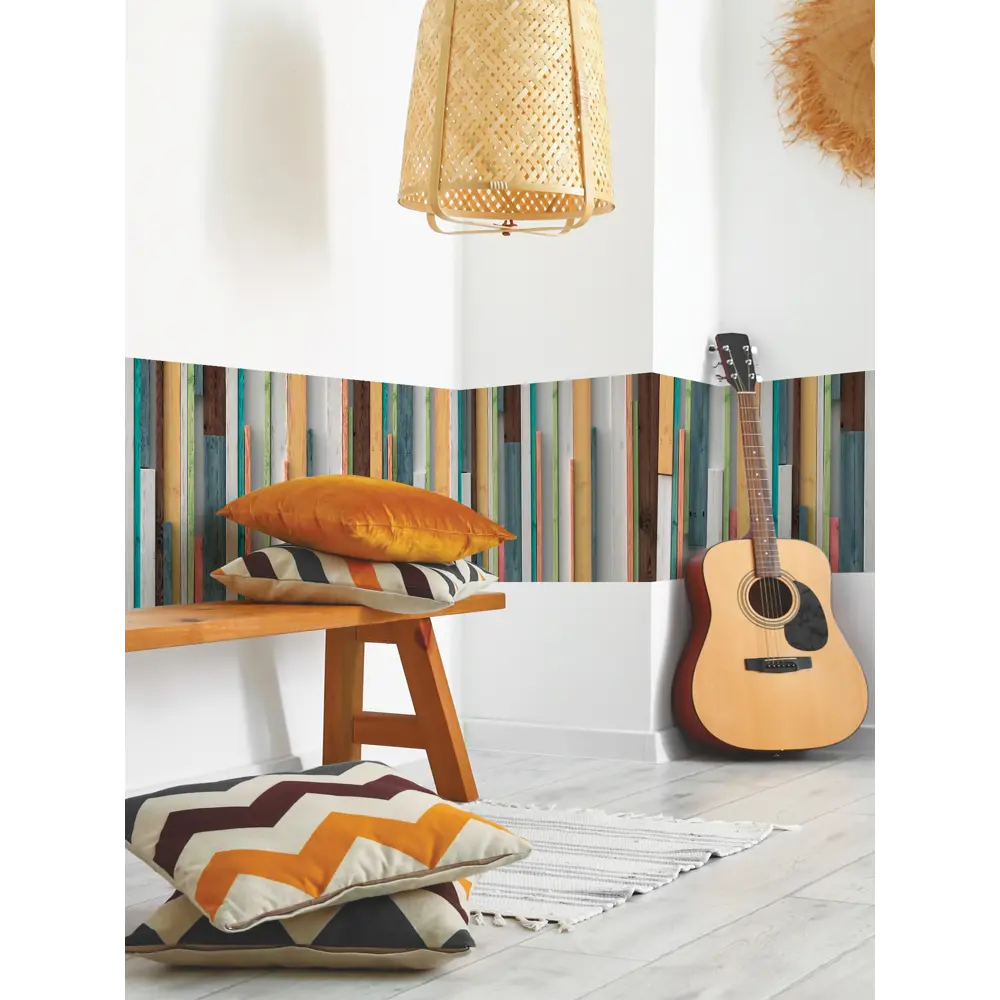 Фото 5 Декоративная самоклеящаяся пленка Dekorio 221002040 47x280 см цвет оранжевый/серый