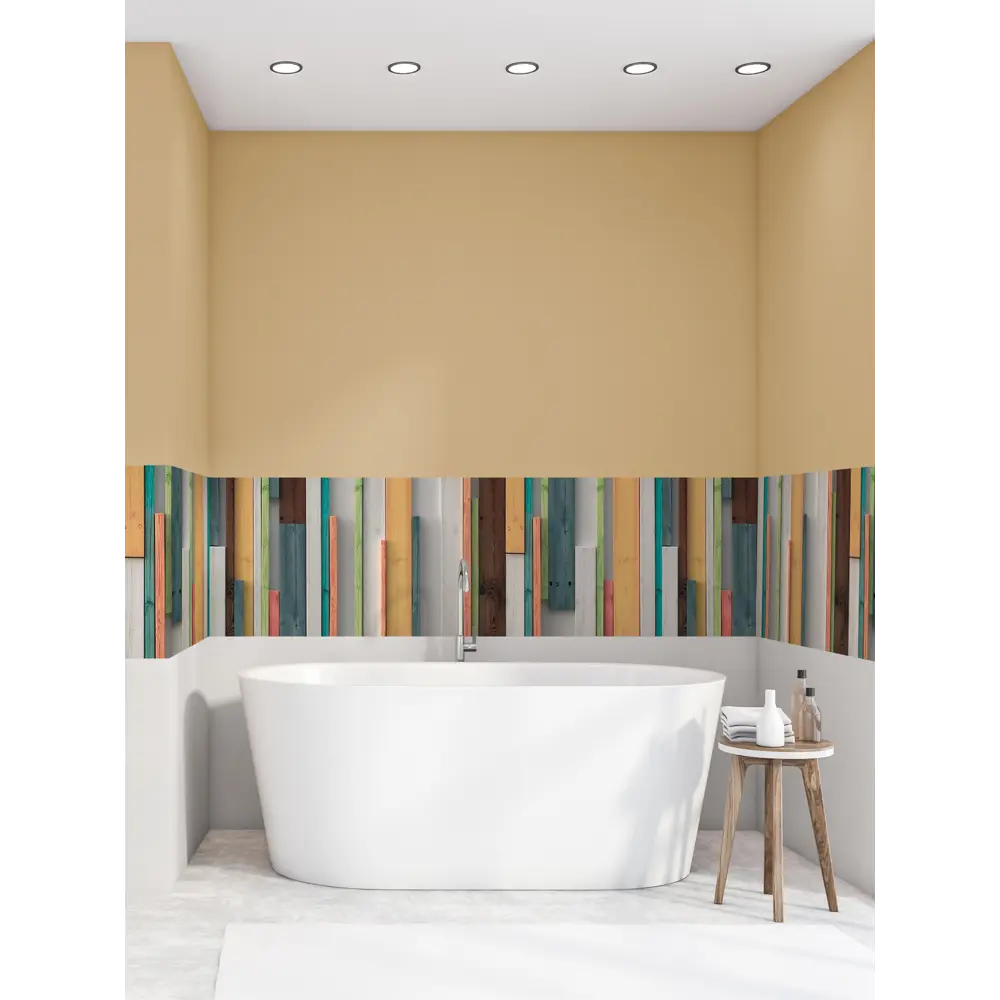 Фото 2 Декоративная самоклеящаяся пленка Dekorio 221002040 47x280 см цвет оранжевый/серый