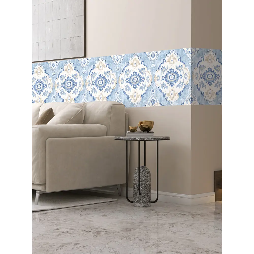 Фото 4 Декоративная самоклеящаяся пленка Dekorio 221002053 47x280 см цвет синий/голубой