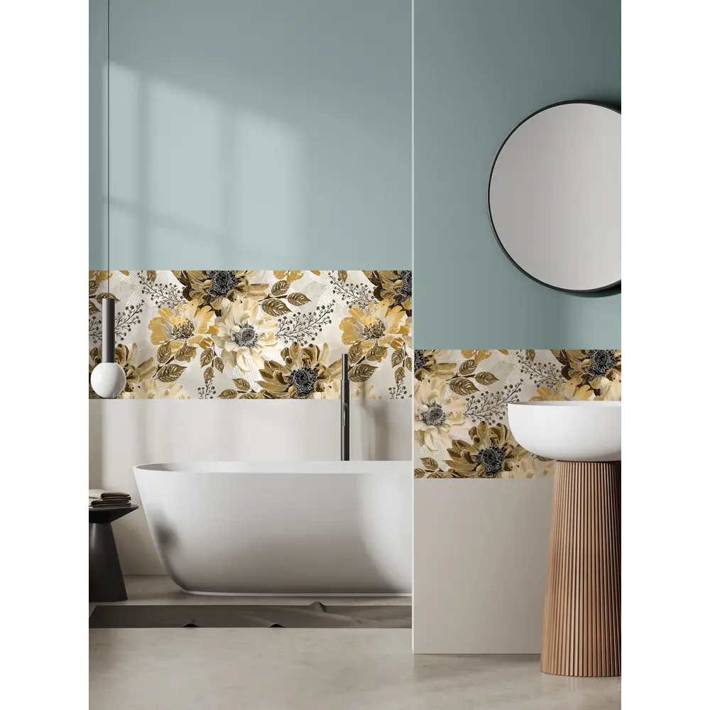 Фото 4 Декоративная самоклеящаяся пленка Dekorio 221002091 47x280 см цвет желтый/золото/серый