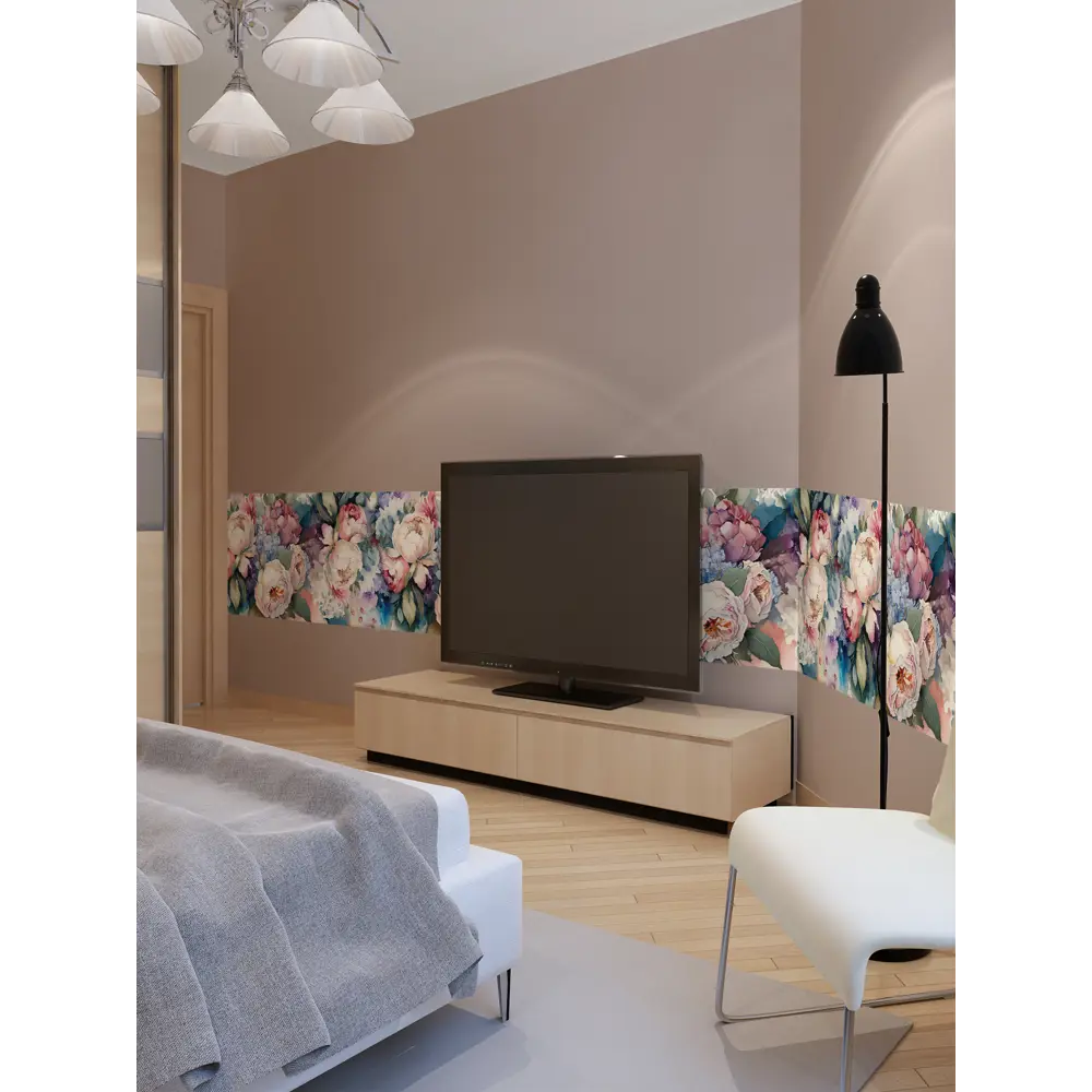 Фото 4 Декоративная самоклеящаяся пленка Dekorio 221002096 47x280 см цвет синий/голубой/розовый