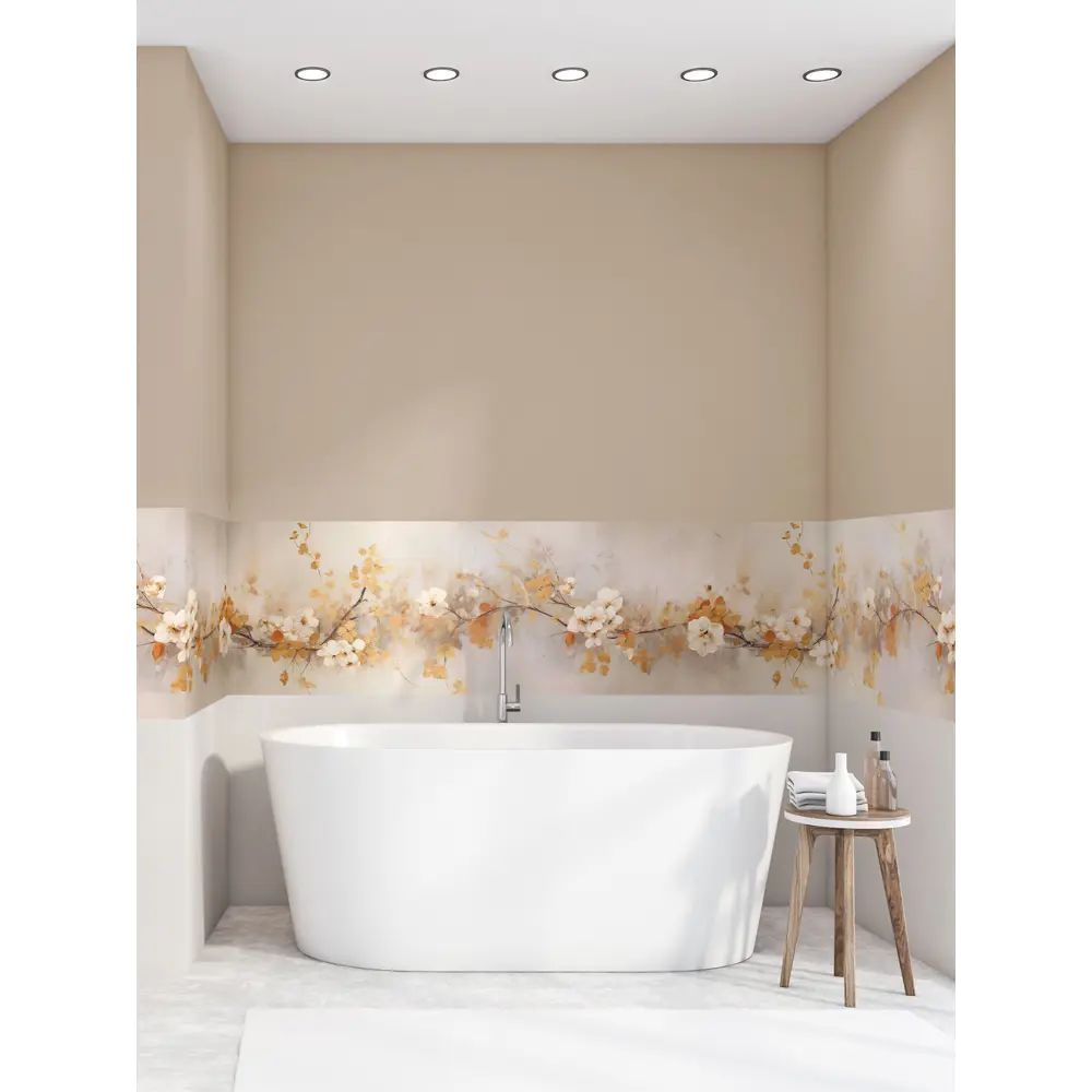 Фото 3 Декоративная самоклеящаяся пленка Dekorio 221002103 47x280 см цвет бежевый/оранжевый