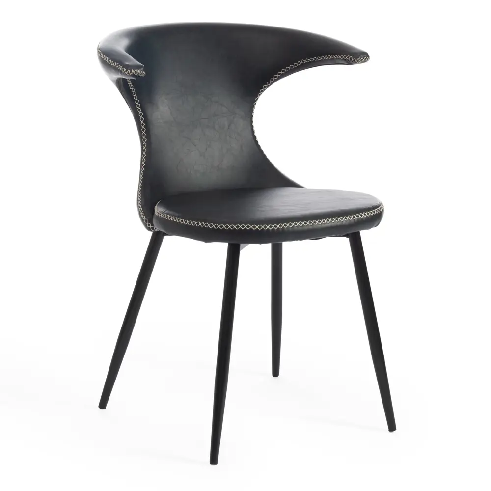 Фото 2 Кухонный стул Tetchair FLAIR (mod. 9020) 78x56x60 см экокожа цвет черный 15166 Фото 2 Кухонный стул Tetchair FLAIR (mod. 9020) 78x56x60 см экокожа цвет черный 15166