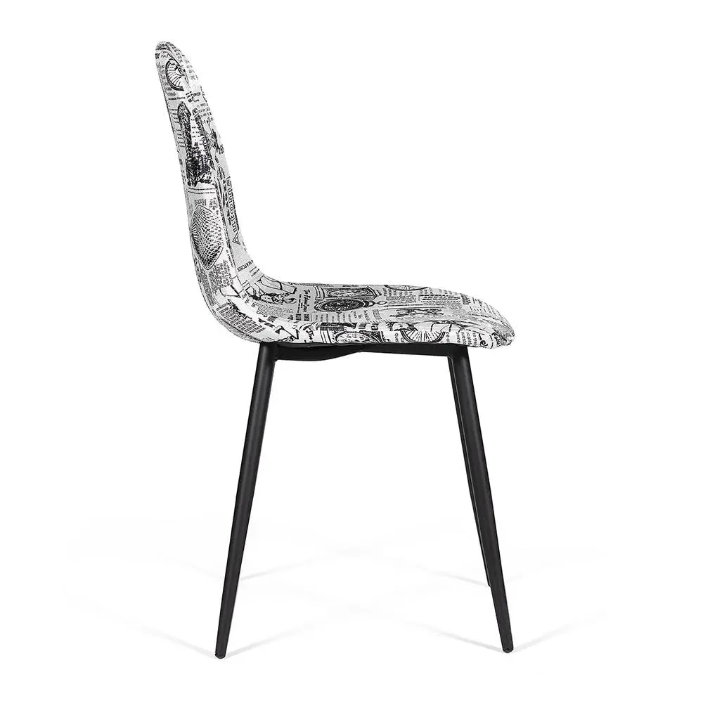 Фото 4 Комплект кухонных стульев 4 шт Tetchair Allen 12475 82x54x42 см ткань цвет черный Фото 4 Комплект кухонных стульев 4 шт Tetchair Allen 12475 82x54x42 см ткань цвет черный