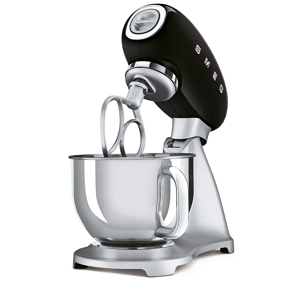 Фото 3 Миксер планетарный Smeg SMF02BLEU 800 Вт цвет черный Фото 3 Миксер планетарный Smeg SMF02BLEU 800 Вт цвет черный